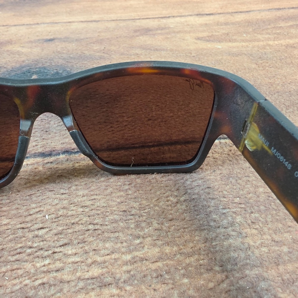 Maui Jim Ka'olu Sunglasses Mens XL Tortoise Good Polarized MJ0614S 002 - Picture 9 of 15